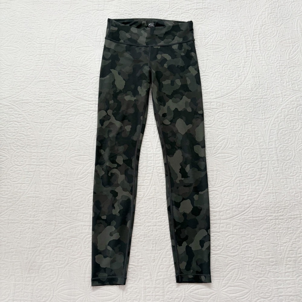Athleta Girl Printed Chit Chat Tight, Dark Camo Sz L 12